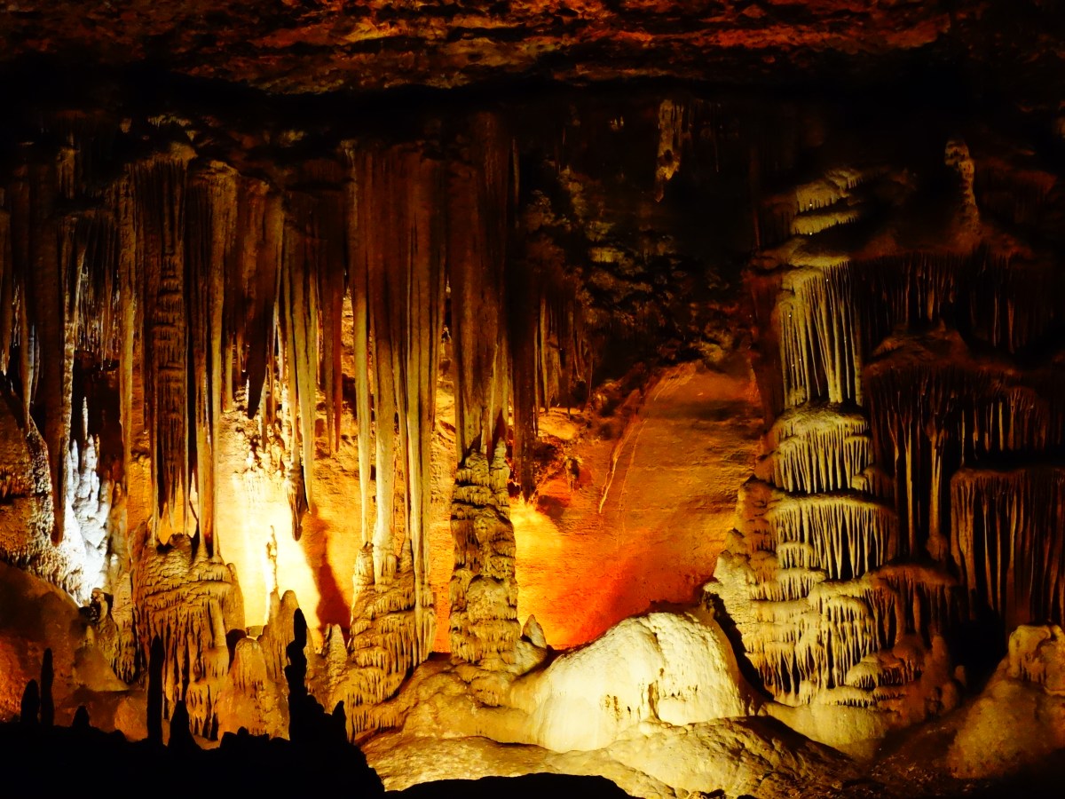 Lighted Blanchard Springs Cavern, Arkansas - Karina Noriega