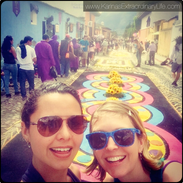 Selfie to celebrate the upcoming procession of Santa Ines. Antigua, Guatemala -- Karina Noriega