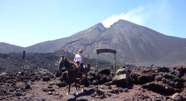 Zona de Riesgo - Risk Area - on the summit to the active Volcan Pacaya -- Guatemala -- Karina Noriega