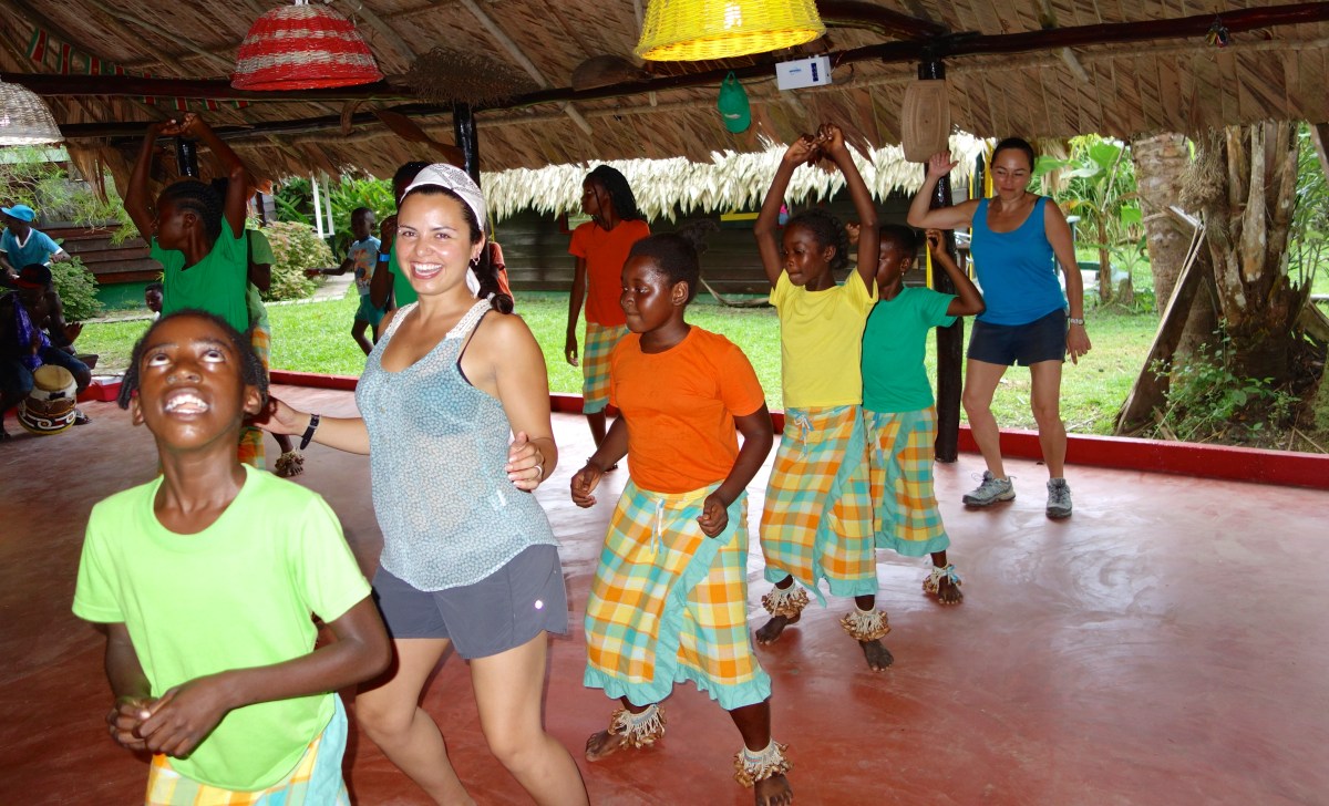 Their energy and spirit, and their insistence lured us into dancing along with the Santigron people - Santigron, Suriname -- Karina Noriega