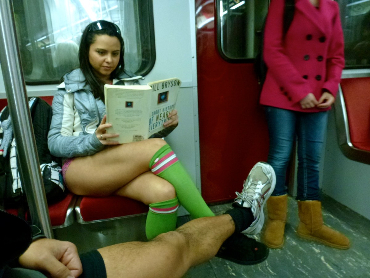 No Pants Subway Ride, Toronto, Canada -- Karina Noriega