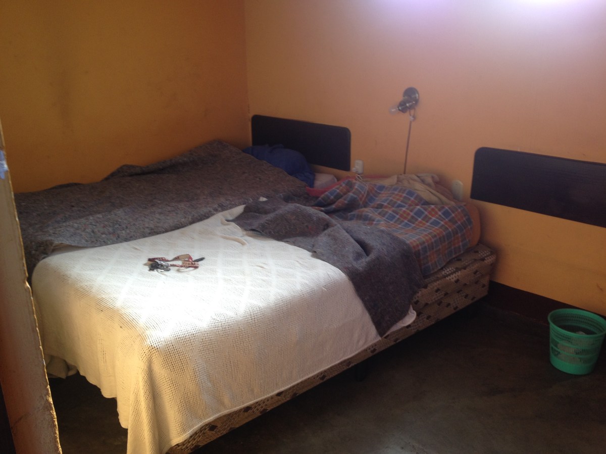 Hostel Bedroom 1 or 2- View of my hostel bedroom. Antigua, Guatemala -- April Beresford.