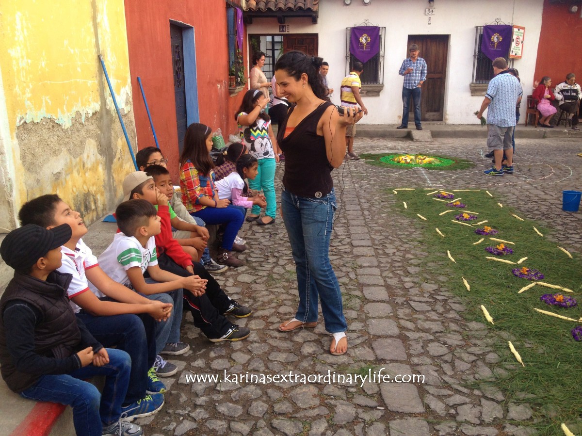 Congratulations are in order for an excellent alfombra Antigua, Guatemala -- Karina Noriega