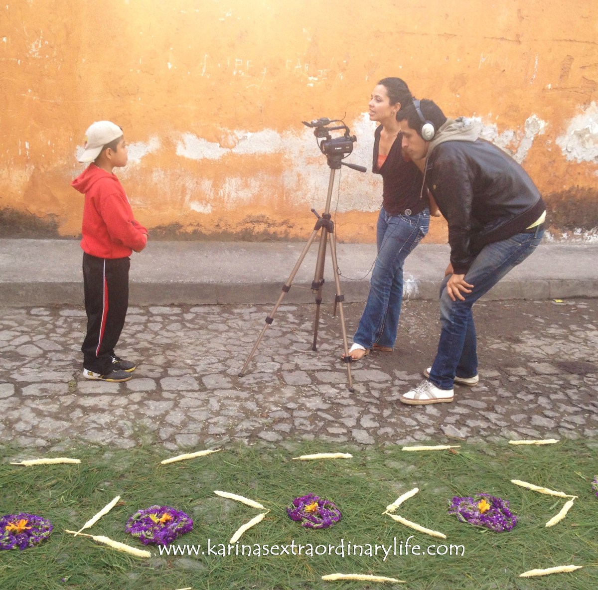 Alex and Karina get the children to share their favourite moments. Antigua, Guatemala -- April Beresford