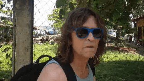 Rick Beresford, newbie backpacker. (2014) Livingston, Guatemala -- Karina Noriega