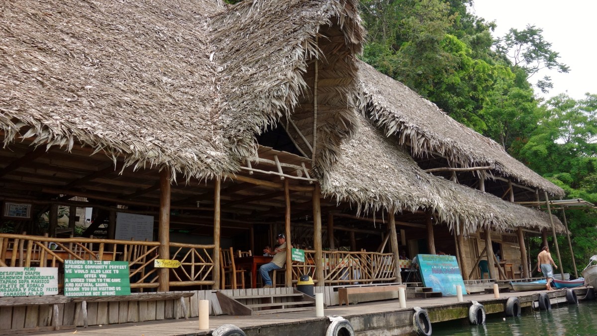 Stop at Aguas Calientes, for a dip. Rio Dulce, Guatemala -- Karina Noriega