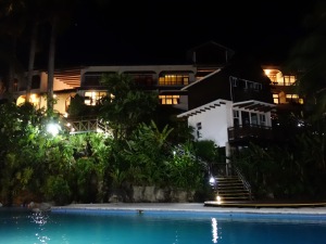 Poolside at Villa Caribe. Livingston, Guatemala -- Karina Noriega