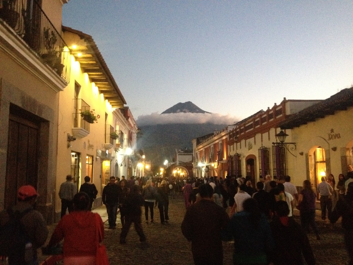 The impressive Volcan de Agua. Antigua, Guatemala -- April Beresford